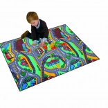 Spielteppich mit Straßenkarte 95 x 200 cm