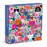 Puzzle Katzen in den Blumen 500 Teile