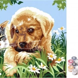 Malen nach Zahlen Niedliche Freunde