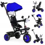 3-in-1 Kinder-Dreirad mit drehbarem Sitz und Verdeck, blau, ECOTOYS