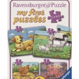 Mein erstes Puzzle Tierfamilien auf dem Bauernhof