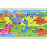 Holzpuzzle Dinosaurier 96 Teile