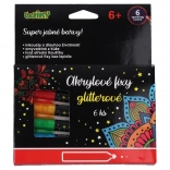 Acrylstifte Glitter Set 6 Stück