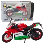 Metall-Sportmotorrad mit Licht und Sound 1:12