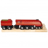Holzlokomotive Duchess of Hamilton mit Schienen BIGJIGS RAIL