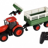 Kindertraktor ZETOR mit Fernsteuerung, Anhänger, Licht und Sound, 42 cm