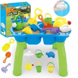 WOOPIE Wasser- und Sandspieltisch 2-in-1 mit 9 Accessoires