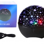 Sternprojektor Nachtlicht Lautsprecher 2-in-1 Schwarz