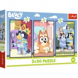 Puzzle 3x50 Familie Bluey