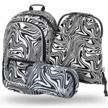 Baagl-Set Rucksack, Federmäppchen und Beutel Core Mixture