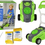 Grüner Kinder-Seifenblasen-Rasenmäher