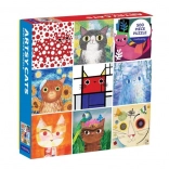 Puzzle Künstlerische Katzen