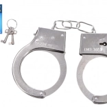 Polizeiliche Metallhandschellen mit Schlüssel für Kinder