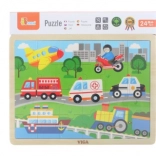 Holzpuzzle Verkehr 24 Teile