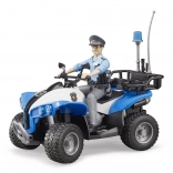Bruder blaue Polizeiquad mit Figur