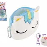 Mädchen Einhorn Wildleder Geldbörse mit Haarzubehör