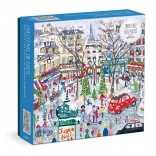 Folienpuzzle Weihnachten in Paris – Michael Storrings (Galison, 1000 Teile)