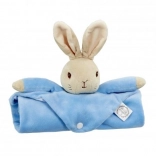 Plüsch-Schnuffeltuch mit Häschen PETER RABBIT, blau 37,5 × 37,5 cm