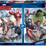 Educa Puzzle Avengers 2x500 Teile