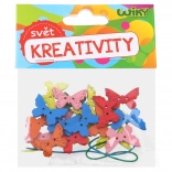 Kreatives Set Holzschmetterlinge mit Schnur