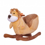 Schaukel-Löwe mit orangefarbenem Schal für Kinder