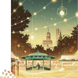 Puzzle JANOD New York Bustle, 2000 Teile