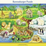 Puzzle 14 Elemente Besuch im Zoo