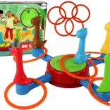 Kinderspiel für Geschicklichkeit Dinosaurier-Ringwurf