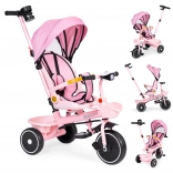 Kinder-Dreirad 2-in-1 mit drehbarem Sitz und klappbarem Verdeck, rosa ECOTOYS
