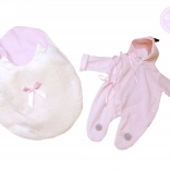 Kleidungsstück für Puppe New Born mit Dinosaurier-Design