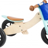 Holz Laufrad Maxi türkis für Kinder 2in1