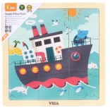 Holzpuzzle Schiff 9 Teile Viga