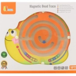 Magnetisches Holzlabyrinth Schnecke