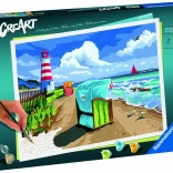 CreArt Urlaub an der Ostsee – Malen nach Zahlen (Premium Series B)