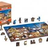 Holzpuzzle Frühstück in Paris 2v1