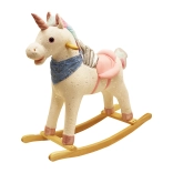 Schaukel-Einhorn mit Regenbogeneffekten 74 × 33 × 65 cm