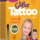 TyToo Glitzertattoos Happy Birthday – Schablonenset für die Party