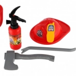 Kinder-Feuerwehrset mit Helm und Wasserfeuerlöscher