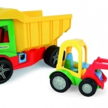 Multi Truck Fahrzeuge mit Kippmulde und Buggy-Lader