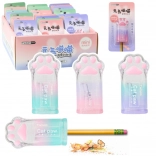 Anspitzer in Form einer Katzenpfote für dünne Buntstifte