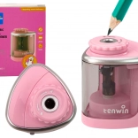 Elektrischer TENWIN-Anspitzer für Bleistifte und Buntstifte 6–8 mm – rosa