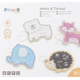 PolarB Fädeltiere – Holzset zur Förderung der Feinmotorik