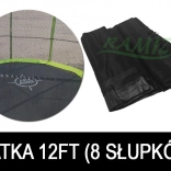 Schutznetz für Trampolin SkyRamiz schwarz 366cm 8 Tunnel für Stangen