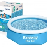 Aufblasbarer Pool mit oberem Ring 244 × 61 cm BESTWAY Fast Set
