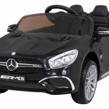 Elektrisches Auto MERCEDES-BENZ AMG SL 65 S für Kinder – schwarz, EVA-Räder, Fernbedienung