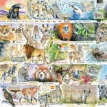 Puzzle Bären und Faultiere 1000 Teile GIBSONS