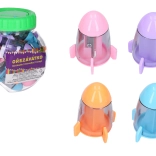 Spitzer mit Auffangbehälter und Radiergummi – Raumschiff