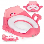 Kinder-Toilettensitz mit Griffen und weicher Polsterung, rosa, EcoToys