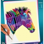 CreArt: Malen nach Zahlen – Funky Zebra