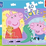 Puzzle 60 Teile Glückliches Schweinchen – Peppa Pig